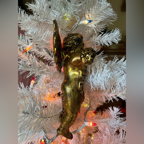 ❤️Rare Vintage 1970's Gold Angel
Cherub 10" Christmas Ornament‼️FINAL SALE - Picture 6 of 7